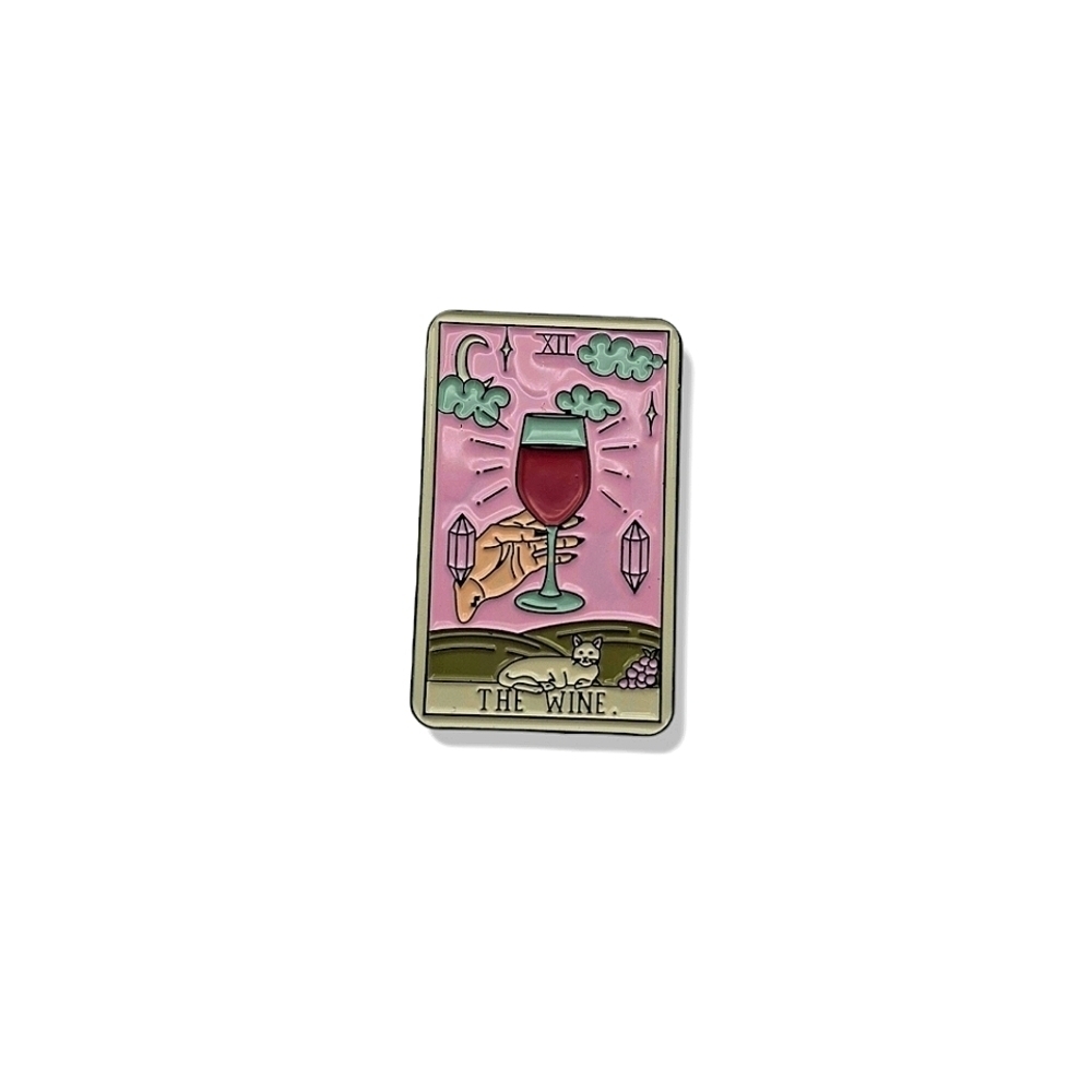 The Wine Tarot Card Pin/Brooch